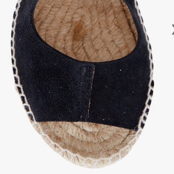 NEW IN BOX! Bettye Muller Mobile Black Suede Espadrille Sandal, Size 8 (Euro 38) - Picture 3 of 5